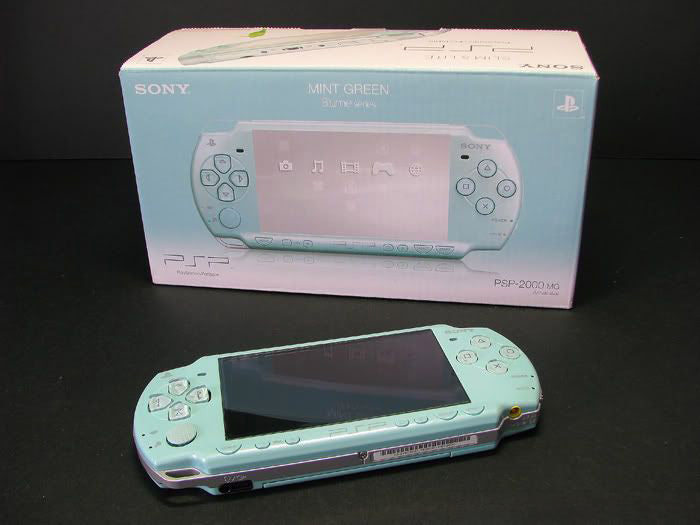 PSP 2000 Mint Green