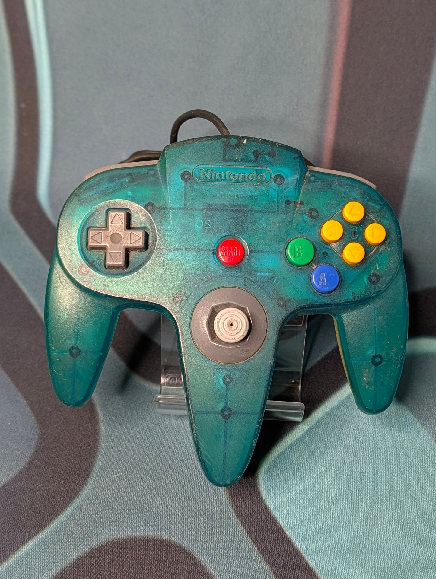 N64 Clear Blue Controller
