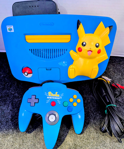 Blue & Yellow Pikachu N64