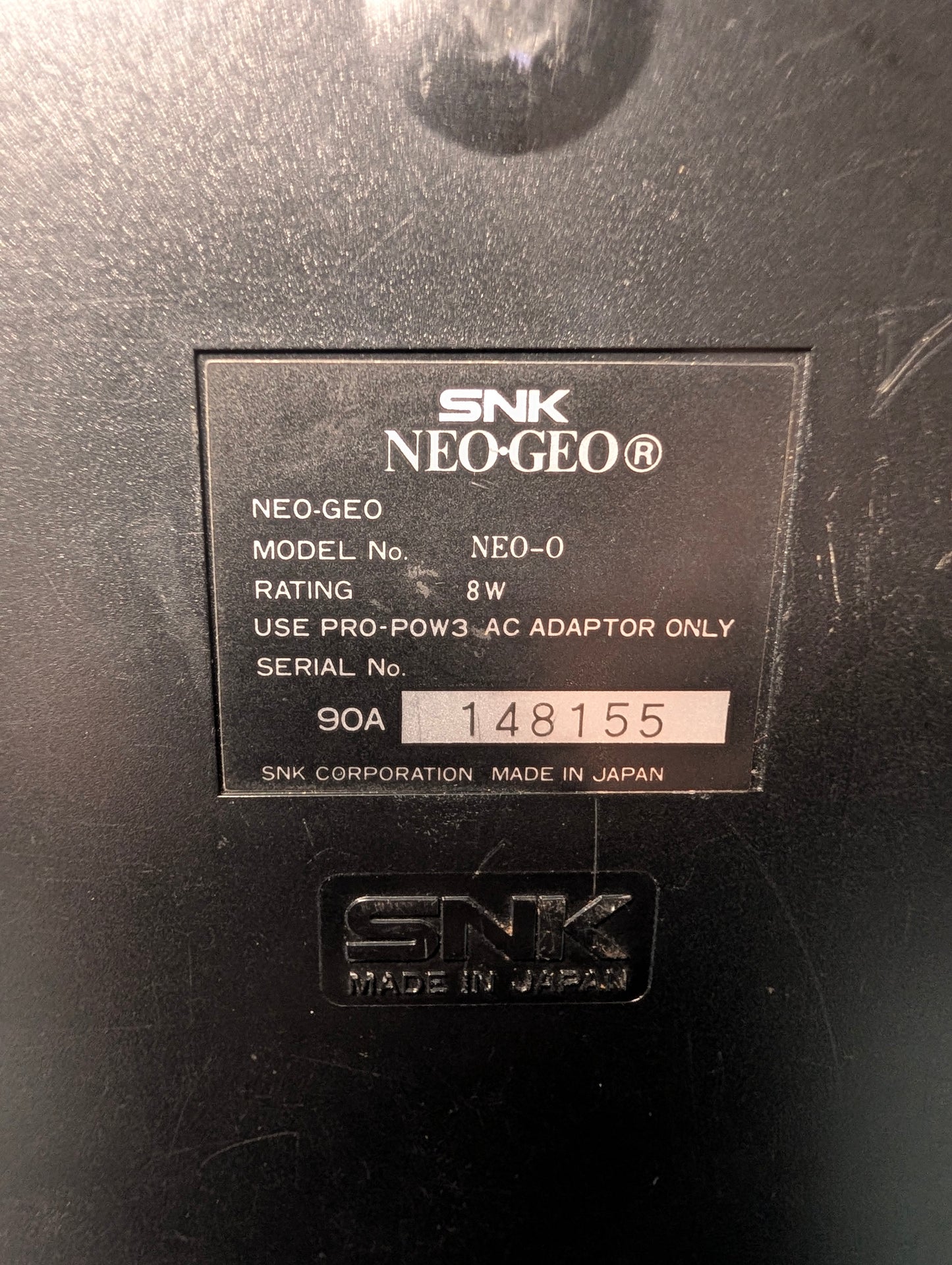 NEO GEO AES - NO VIDEO